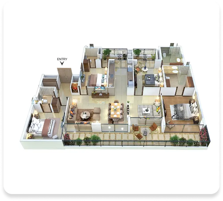 Sapphire 4BHK